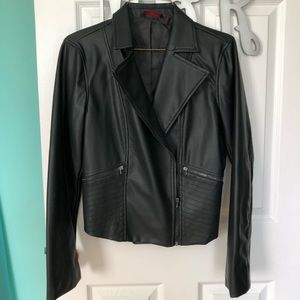 Black leather jacket